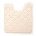 Betterbeds 21 x 24 in Embroidered Memory Foam Contoured Bath Mat Angora BE372853